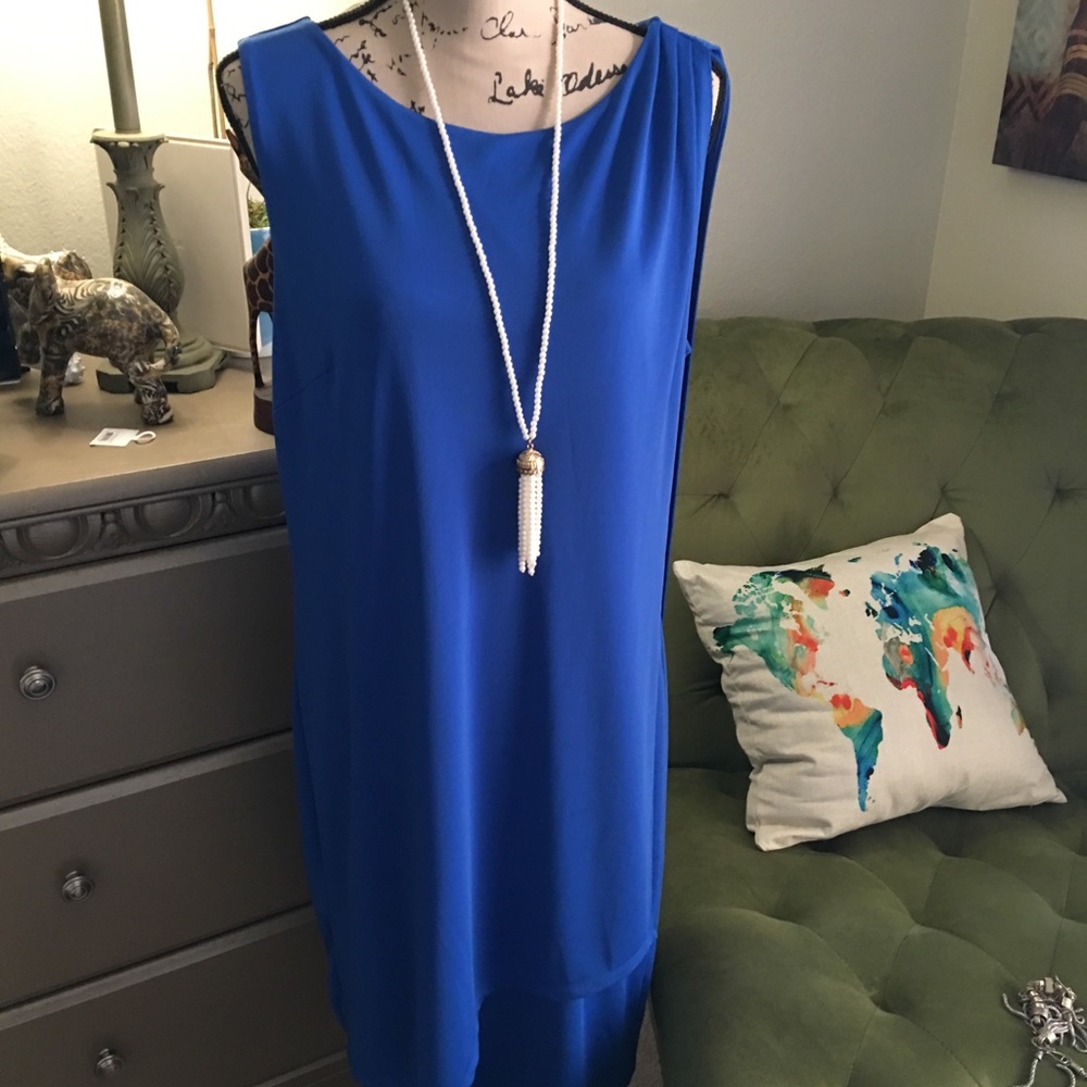 Beautiful Blue Sleeveless Dress